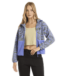 The Billabong Womens Adventure Division Rock Jetty Zip Fleece Jacket in Iris
