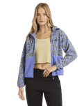 The Billabong Womens Adventure Division Rock Jetty Zip Fleece Jacket in Iris