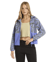 The Billabong Womens Adventure Division Rock Jetty Zip Fleece Jacket in Iris