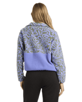 The Billabong Womens Adventure Division Rock Jetty Zip Fleece Jacket in Iris