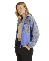 The Billabong Womens Adventure Division Rock Jetty Zip Fleece Jacket in Iris