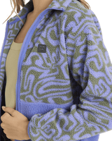 The Billabong Womens Adventure Division Rock Jetty Zip Fleece Jacket in Iris