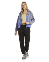 The Billabong Womens Adventure Division Rock Jetty Zip Fleece Jacket in Iris