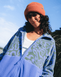 The Billabong Womens Adventure Division Rock Jetty Zip Fleece Jacket in Iris