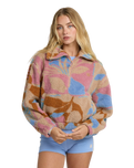 Barra 1/2 Zip Fleece Jacket in Oatmeal