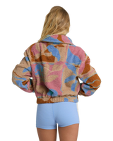 Barra 1/2 Zip Fleece Jacket in Oatmeal