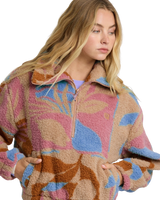 Barra 1/2 Zip Fleece Jacket in Oatmeal