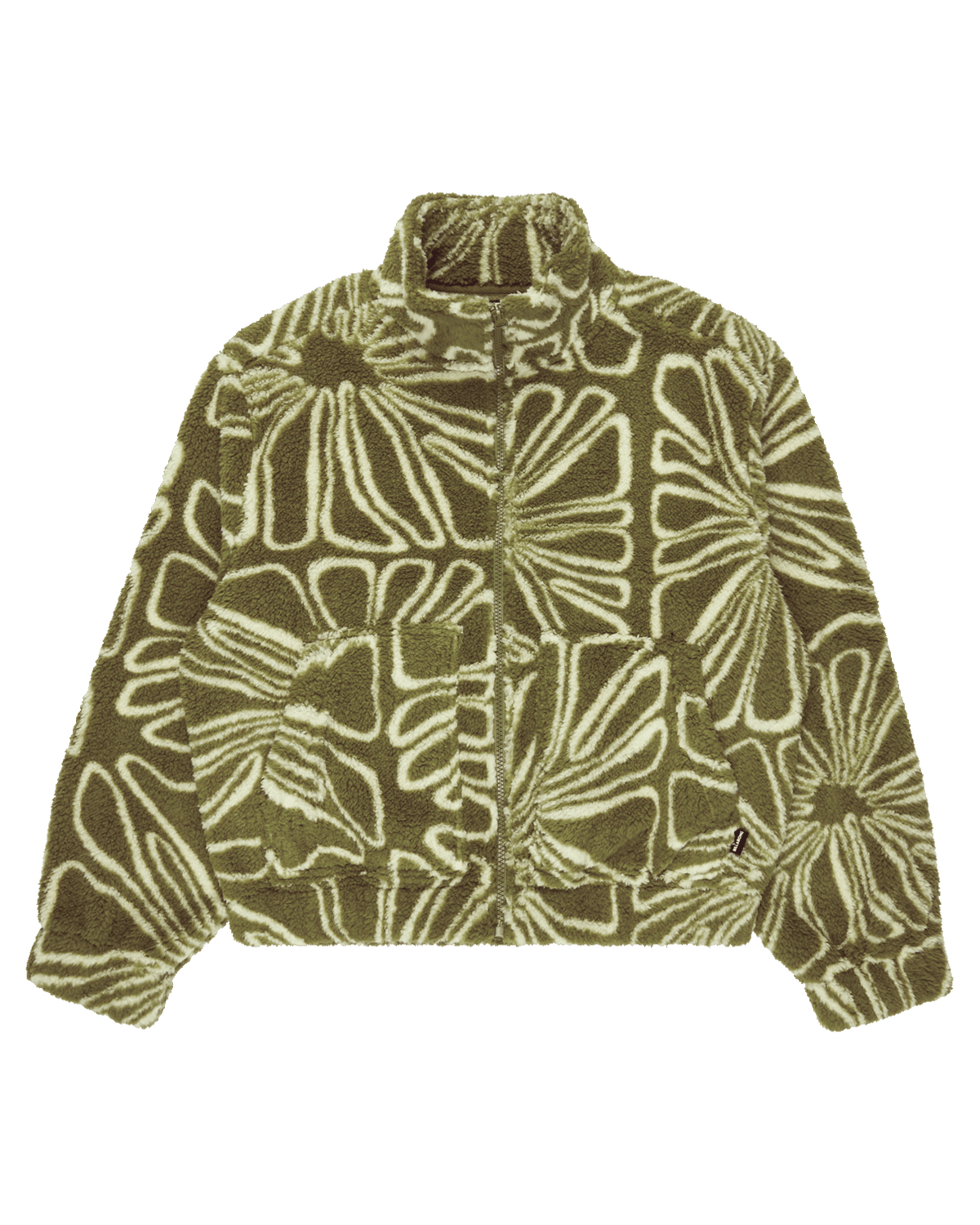 The Billabong First Light Fleece Jacket in Martini Olive | Available at Anns Cottage