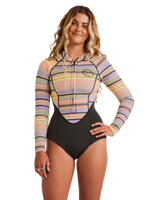 The Billabong Salty Dayz Natural 2/2mm Chest Zip Spring Wetsuit in Black Multi | Available at Anns Cottage