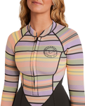 The Billabong Salty Dayz Natural 2/2mm Chest Zip Spring Wetsuit in Black Multi | Available at Anns Cottage
