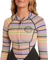 The Billabong Salty Dayz Natural 2/2mm Chest Zip Spring Wetsuit in Black Multi | Available at Anns Cottage