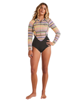 The Billabong Salty Dayz Natural 2/2mm Chest Zip Spring Wetsuit in Black Multi | Available at Anns Cottage