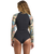 Salty Dayz Natural Front Zip Spring Wetsuit in Black Tropical