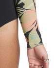 Salty Dayz Natural Front Zip Spring Wetsuit in Black Tropical