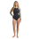 Salty Dayz Natural Front Zip Spring Wetsuit in Black Tropical