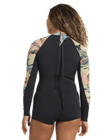 Spring Fever Natural 2/2mm Back Zip Spring Wetsuit in Black Tropical