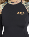 Spring Fever Natural 2/2mm Back Zip Spring Wetsuit in Black Tropical