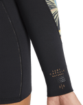 Spring Fever Natural 2/2mm Back Zip Spring Wetsuit in Black Tropical