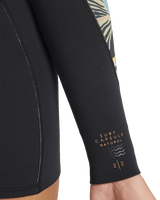 Spring Fever Natural 2/2mm Back Zip Spring Wetsuit in Black Tropical