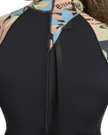 Spring Fever Natural 2/2mm Back Zip Spring Wetsuit in Black Tropical