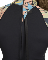 Spring Fever Natural 2/2mm Back Zip Spring Wetsuit in Black Tropical