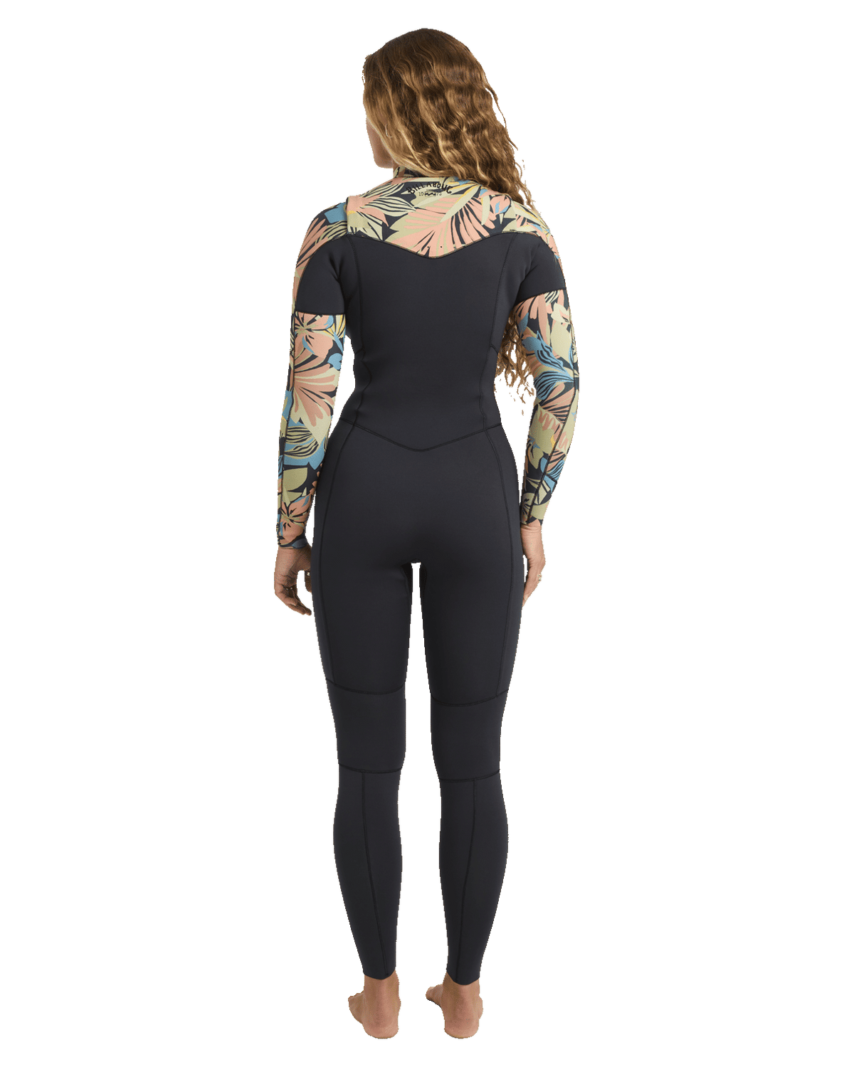 Salty Dayz 4/3mm Chest Zip Wetsuit in Black Tropical