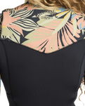 Salty Dayz 4/3mm Chest Zip Wetsuit in Black Tropical