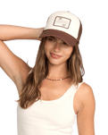 The Billabong Womens Grandpa Trucker Cap in Espresso