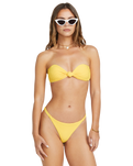 The Billabong Womens Tanlines Lola Bandeau Bikini Top in Sunburst