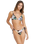 The Billabong Womens Shadow Tropic Tall Slide Tri Bikini Top in Multi