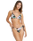 The Billabong Womens Shadow Tropic Tall Slide Tri Bikini Top in Multi