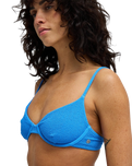 Rising Tide Demi Underwire Bikini Top in True Blue
