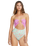The Billabong Womens Folk Story Andrew One Piece Swimsuit in Multi