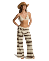 Hot Stripe Trousers in Teak
