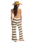 Hot Stripe Trousers in Teak