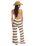 Hot Stripe Trousers in Teak