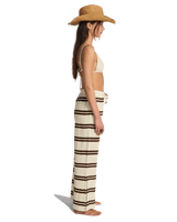Hot Stripe Trousers in Teak