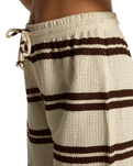 Hot Stripe Trousers in Teak