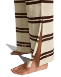 Hot Stripe Trousers in Teak