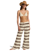 Hot Stripe Trousers in Teak