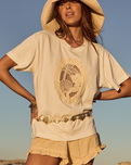 The Spell Womens Mermaid Cove Appliqué T-Shirt in White Sands