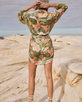 Floridian Shirt Dress in Sage