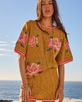 The Spell Womens Coastal Granny Top in Mustard