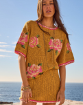 The Spell Womens Coastal Granny Top in Mustard