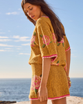 The Spell Womens Coastal Granny Top in Mustard