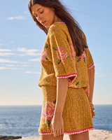 The Spell Womens Coastal Granny Top in Mustard