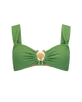 Playa Bandeau Bikini Top in Palm