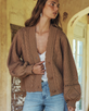 The Spell Womens Mulberry Knit Cardigan in Toasted Almond