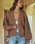 The Spell Womens Mulberry Knit Cardigan in Toasted Almond