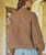 The Spell Womens Mulberry Knit Cardigan in Toasted Almond